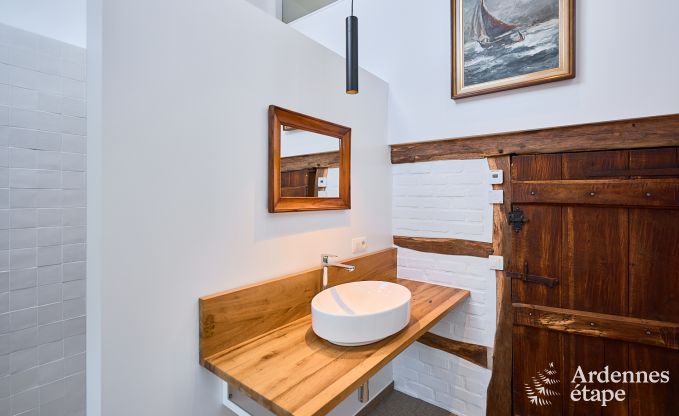 Charming holiday home in Saint-Vith for 6 people with sauna, private garden and open fireplace