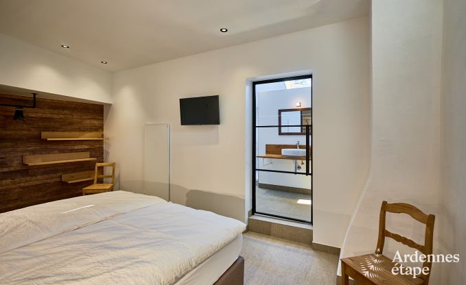 Charming holiday home in Saint-Vith for 6 people with sauna, private garden and open fireplace