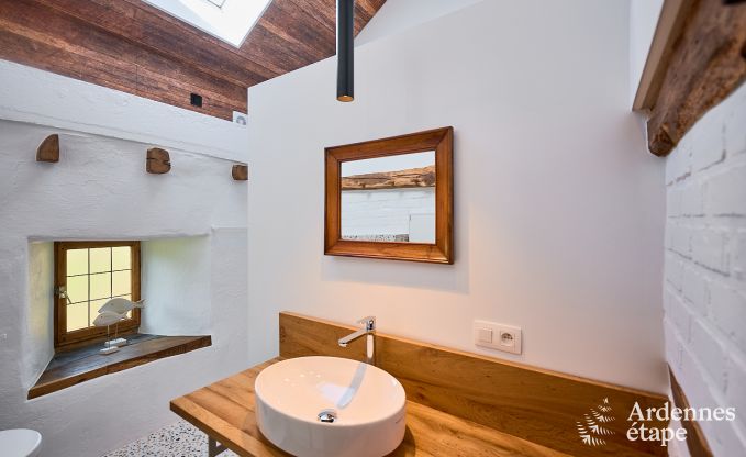 Charming holiday home in Saint-Vith for 6 people with sauna, private garden and open fireplace