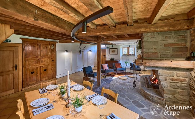 Charming holiday home in Saint-Vith for 6 people with sauna, private garden and open fireplace