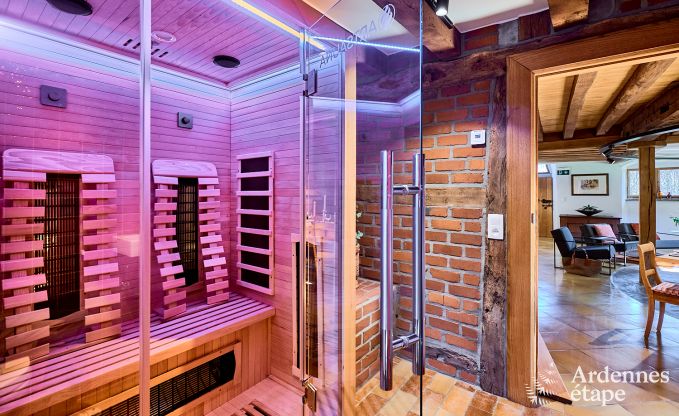 Charming holiday home in Saint-Vith for 6 people with sauna, private garden and open fireplace