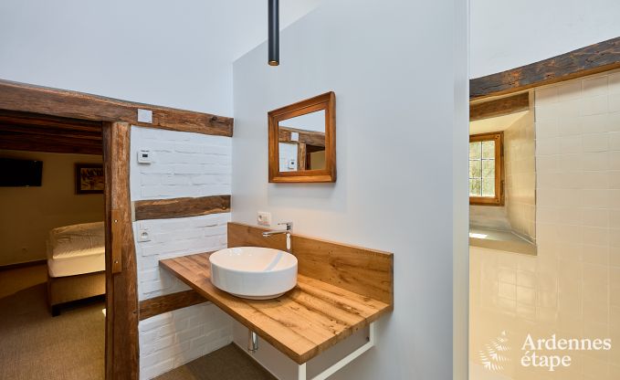 Charming holiday home in Saint-Vith for 6 people with sauna, private garden and open fireplace