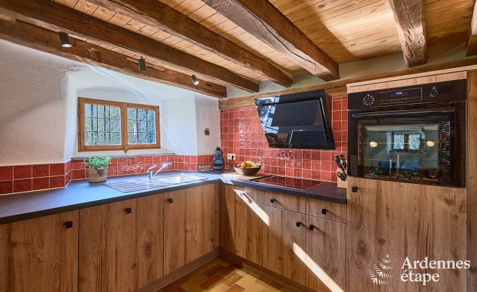 Charming holiday home in Saint-Vith for 6 people with sauna, private garden and open fireplace