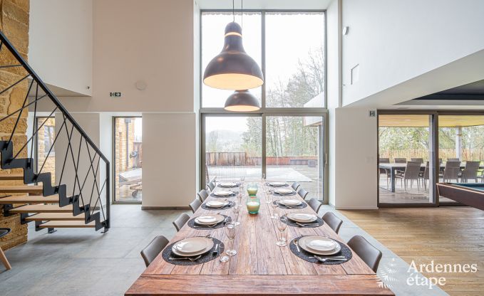 Luxury villa in Torgny for 10 persons in the Ardennes