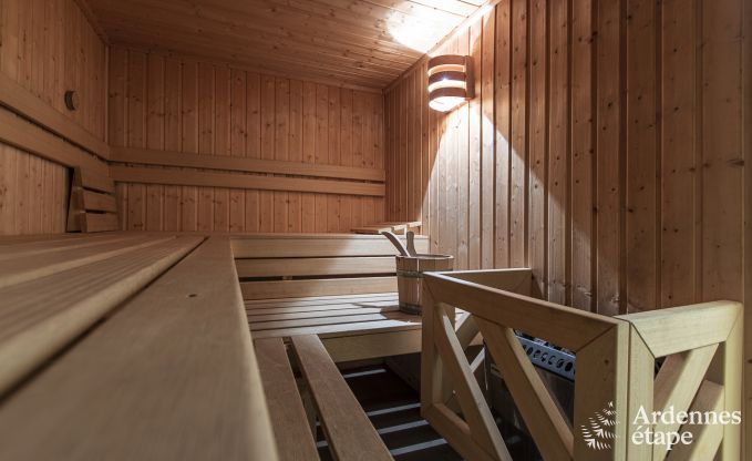 Spacious holiday home in Vielsalm for 22 people with 10 bedrooms, playroom, sauna and large garden