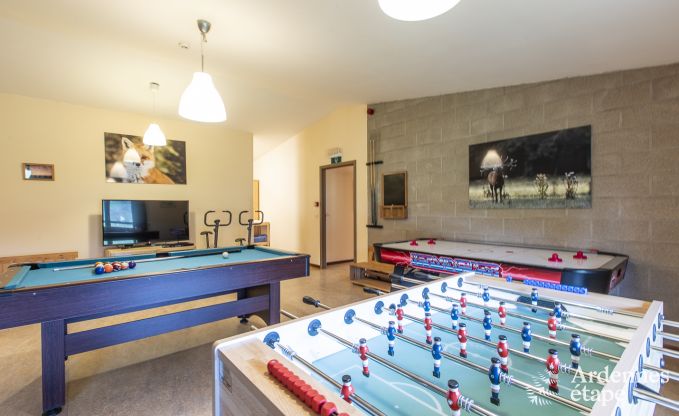 Spacious holiday home in Vielsalm for 22 people with 10 bedrooms, playroom, sauna and large garden