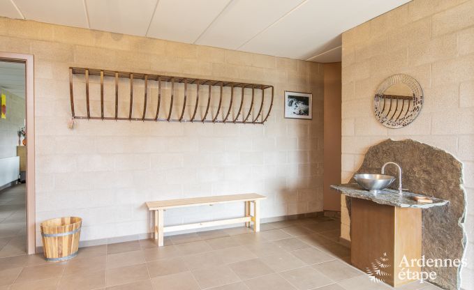 Spacious holiday home in Vielsalm for 22 people with 10 bedrooms, playroom, sauna and large garden