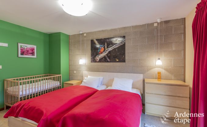 Spacious holiday home in Vielsalm for 22 people with 10 bedrooms, playroom, sauna and large garden