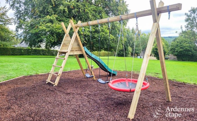 Spacious holiday home in Vielsalm for 22 people with 10 bedrooms, playroom, sauna and large garden