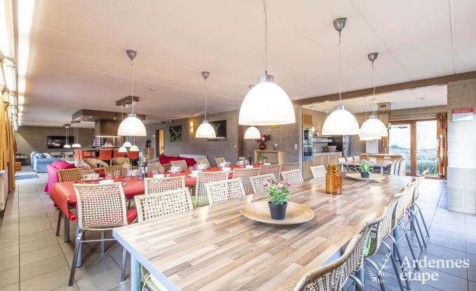 Spacious holiday home in Vielsalm for 22 people with 10 bedrooms, playroom, sauna and large garden