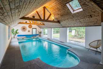 Luxury villa in Vielsalm for 20 people with 7 bedrooms, indoor swimming pool and sauna