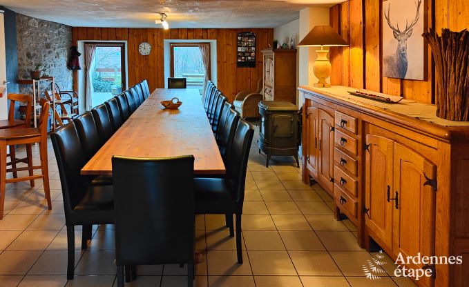 Large holiday home near Vielsalm for 21 people with 7 bedrooms, 4 bathrooms, playroom and private garden