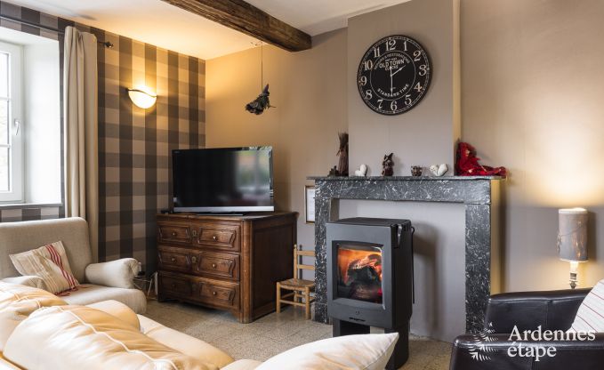 Charming holiday home with pool and private garden for 4 people in medieval village Vierves-sur-Viroin