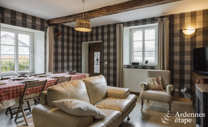 Charming holiday home with pool and private garden for 4 people in medieval village Vierves-sur-Viroin