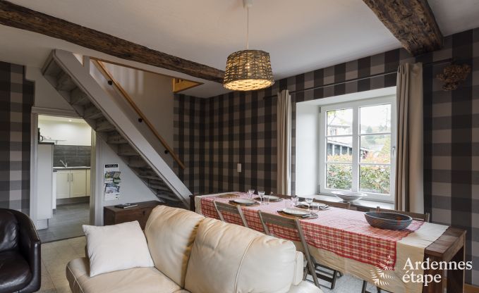 Charming holiday home with pool and private garden for 4 people in medieval village Vierves-sur-Viroin