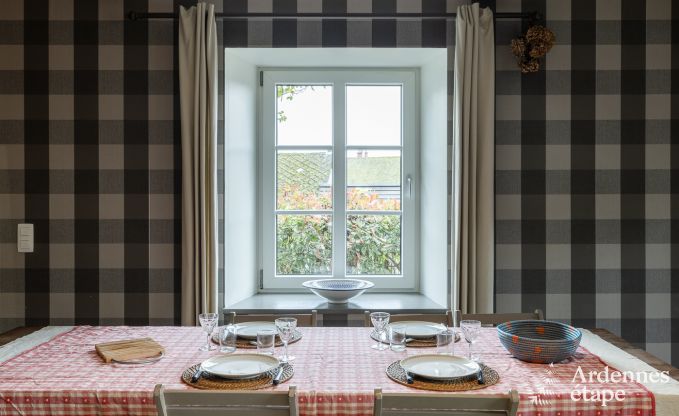 Charming holiday home with pool and private garden for 4 people in medieval village Vierves-sur-Viroin