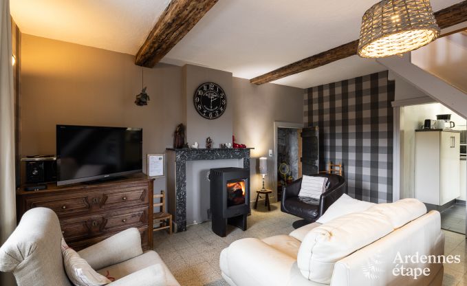 Charming holiday home with pool and private garden for 4 people in medieval village Vierves-sur-Viroin