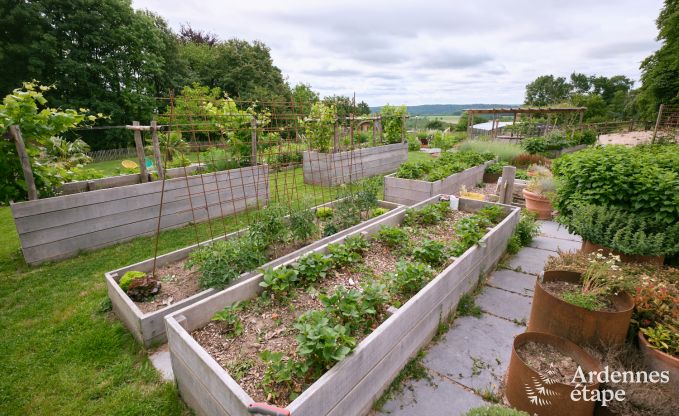 Comfortable holiday home for 10 people in Villers-en-Fagne with covered outdoor pool, jacuzzi and wood stove