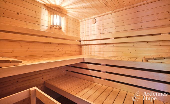 Holiday home in Viroinval: haven of peace for 8 people with sauna and private garden in the Ardennes