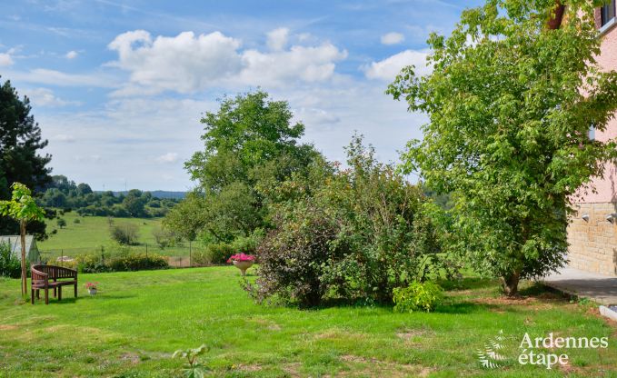 Holiday home for 6 people in Virton with 3 bedrooms, sauna, wood stove, outdoor pool and private terrace