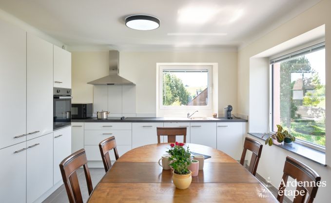 Holiday home for 6 people in Virton with 3 bedrooms, sauna, wood stove, outdoor pool and private terrace