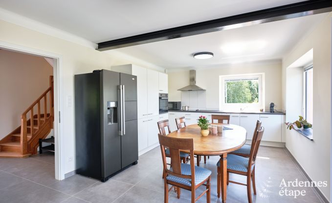 Holiday home for 6 people in Virton with 3 bedrooms, sauna, wood stove, outdoor pool and private terrace