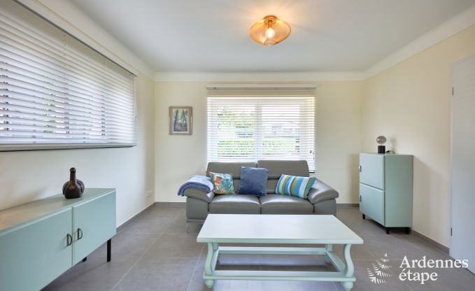 Holiday home for 6 people in Virton with 3 bedrooms, sauna, wood stove, outdoor pool and private terrace