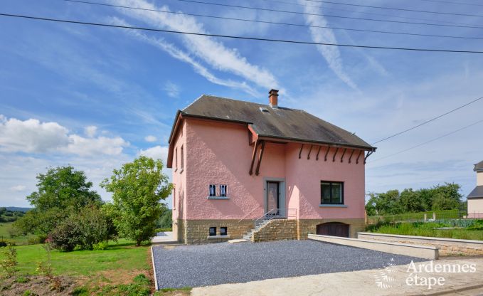 Holiday home for 6 people in Virton with 3 bedrooms, sauna, wood stove, outdoor pool and private terrace