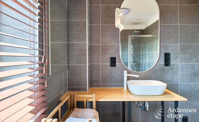 Holiday home for 6 people in Virton with 3 bedrooms, sauna, wood stove, outdoor pool and private terrace