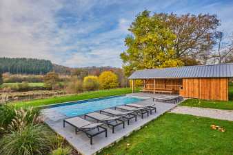 Manor house in Vresse-sur-Semois: luxury accommodation for 19 people with swimming pool in the Ardennes