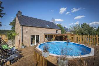Holiday home with pool for 6 people in Wellin in the Ardennes