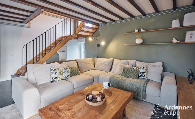 Charming village house for 10 people in Yvoir: hot tub, fireplace, large private garden