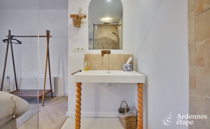 Charming village house for 10 people in Yvoir: hot tub, fireplace, large private garden